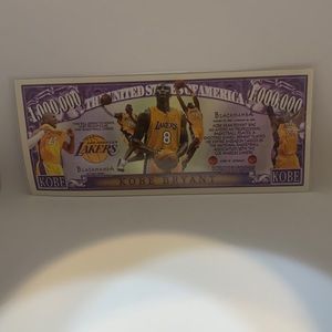 Kobe Byant Lakers Custom Made Million Dollar Bill (MISC3)